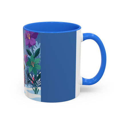 🌹❄️ The Holly Rose Of Winter Colorful Mug – Art Deco Christmas Garden