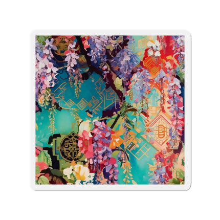 Golden Wisteria Symphony Die-Cut Magnets (5 Sizes)