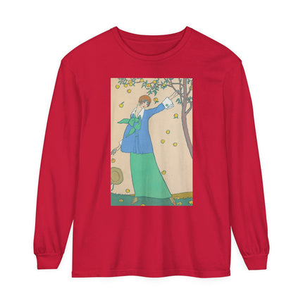 Le Verger by Georges Lepape Garment-dyed Long Sleeve T-Shirt