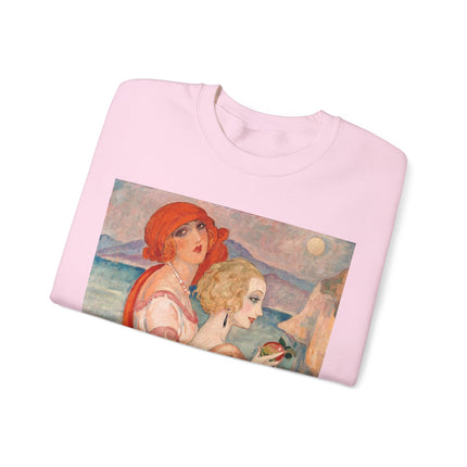 Sur la Route d'Anacapri by Gerda Wegener Heavy Blend™ Crewneck Sweatshirt
