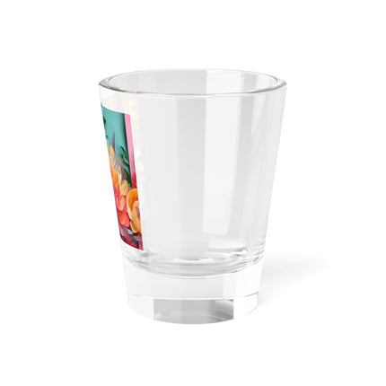 Peonies in Full Bloom Shot Glass, 1.5oz