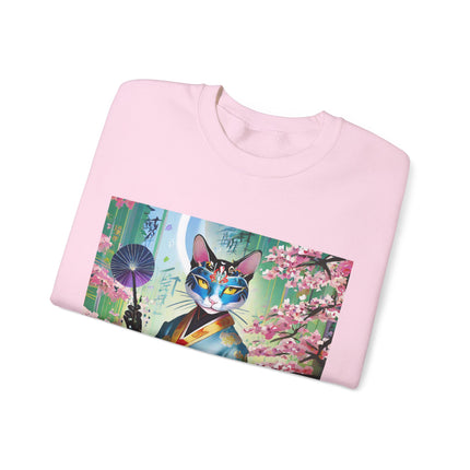 Cyberpunk Geisha Unisex Heavy Blend™ Crewneck Sweatshirt