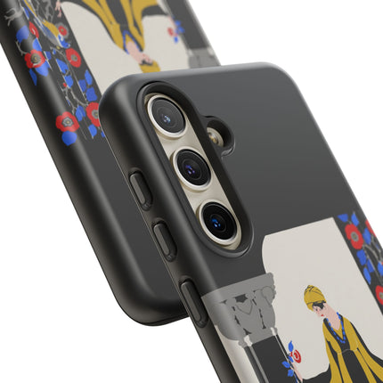 Art Deco Flapper in Yellow Robe Phone Case – Elegant Glamour & Exotic Charm
