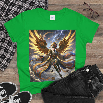 Valkyrie Descending Through Storm Cotton Tee