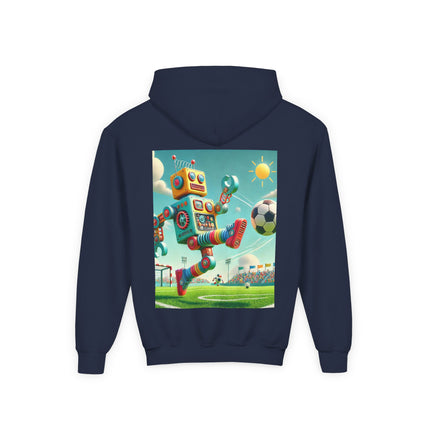 Kickoff Bot! Youth Hooded Sweatshirt – Game Day Energy & Action-Packed Fun