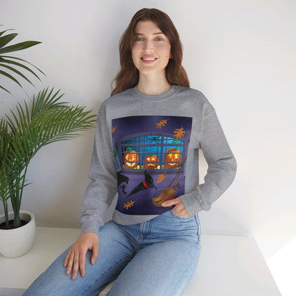 Whimsical Halloween Mischief Unisex Heavy Blend™ Crewneck Sweatshirt