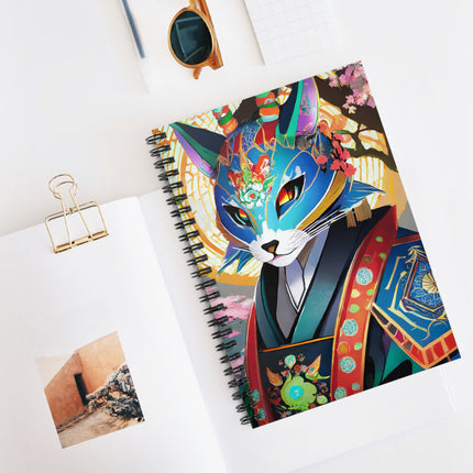 Cyberpunk Samurai Spiral Notebook - Ruled Line