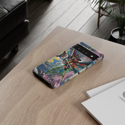 Cyberpunk Samurai Owl Phone Cases