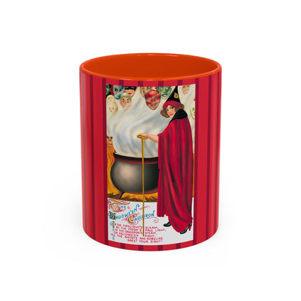 The Hallowe'en Cauldron In the Firelight's Gleam Colorful Mugs (11oz, 15oz)