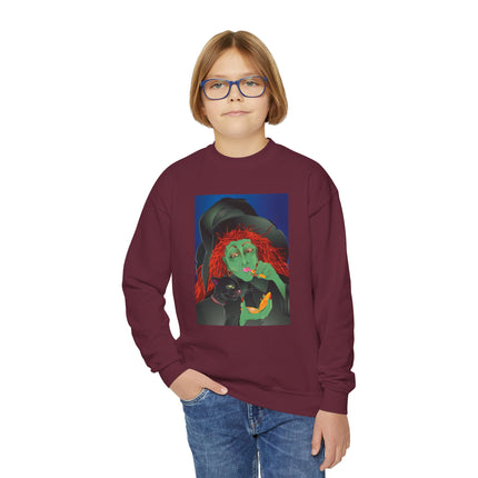 Mirror, Mirror A Witch's Touch Youth Crewneck Sweatshirt