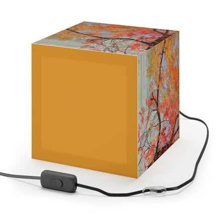 Autumn leaves by Edward Okuń Light Cube Lamp