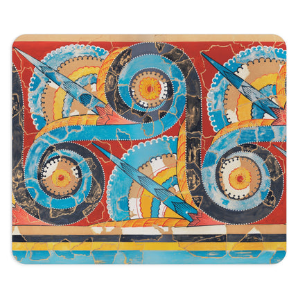 Reproduction of S-Spiral Frieze by Emile Gilliéron Mouse Pad, Round and Rectangle