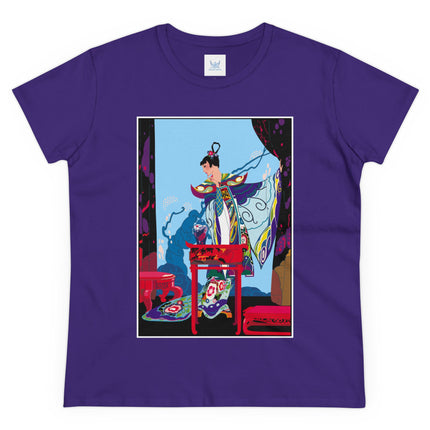 A Visual Journey by Umberto Brunelleschi Women's Midweight Cotton Tee