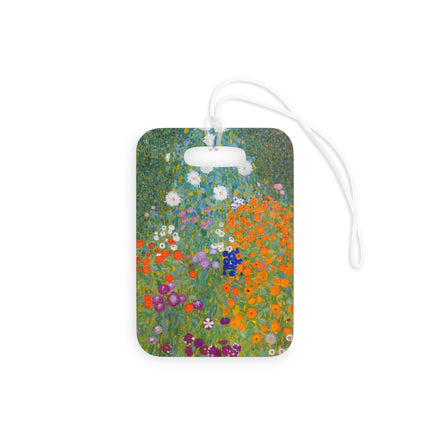 Cottage Garden by Gustav Klimt Luggage Tags