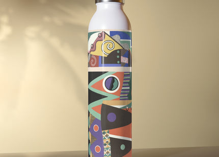 Collection decors et couleurs Pl.03 by Georges Valmiers Slim Water Bottle