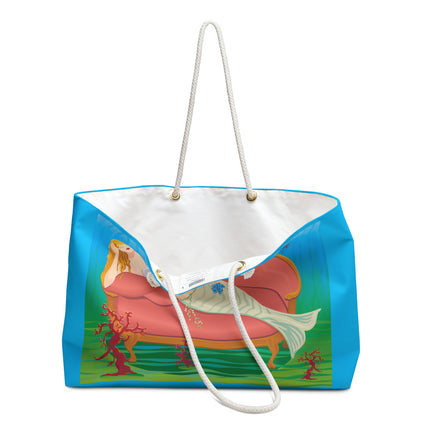 A Mermaid's Peaceful Refuge Weekender Bag