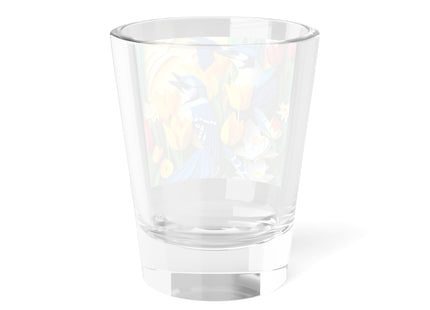 Blue Jays in a Spring Garden Shot Glass, 1.5oz
