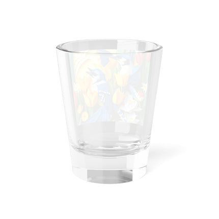 Blue Jays in a Spring Garden Shot Glass, 1.5oz