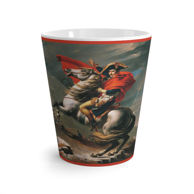 Napoleon Crossing the Alps by Jacques-Louis David Latte Mug