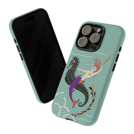 Mermaid on Seahorse Phone Case – Mythic Ocean Grace