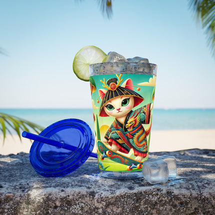 Dragon Dance on Wheels Sunsplash Tumbler with Straw, 16oz