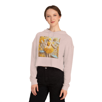 Dandelion Fairy Women’s Cropped Hooded Sweatshirt