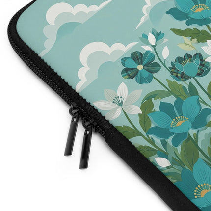 🐉🌿 The Lady And The Garden Dragon Laptop Sleeve – Art Deco Fantasy Elegance