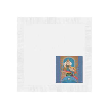 April & Diamond Zodiac White Coined Napkins