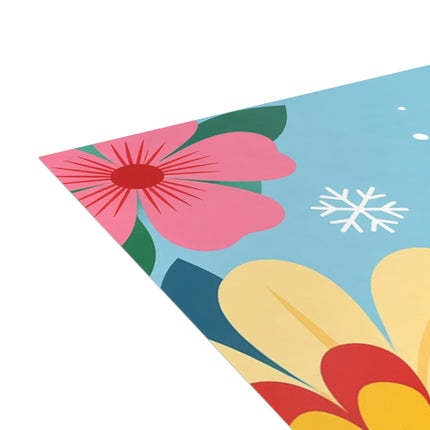🌸🎁 The Lady Of The Christmas Flower Garden Greeting Card – Art Deco Holiday Fantasy