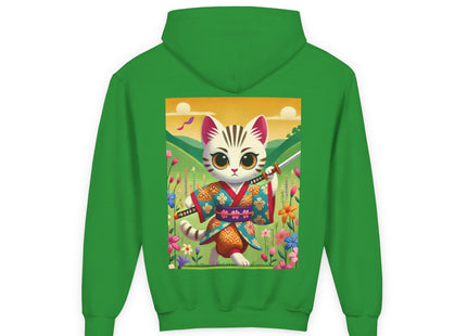 Samurai Kitten Youth Heavy Blend Hooded Sweatshirt