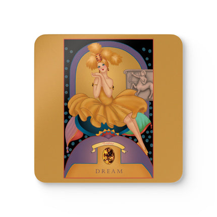 Scorpio Zodiac Design – November & Topaz by Sofia Chiostri | Corkwood Coaster Set