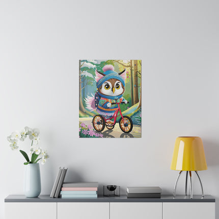 Baby Owl Matte Canvas, Stretched, 0.75"