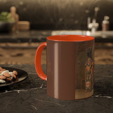 A Buddhist Lama at a Feast at Pemionchi Monastery by Vasily Vereshchagin Colorful Mugs, 11oz