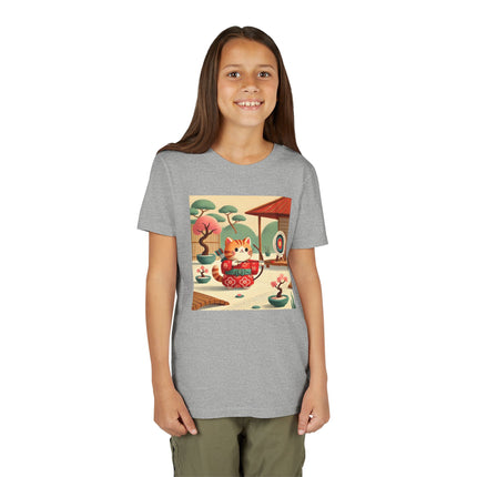 Archer Kitten in the Zen Garden Youth Short Sleeve Tee