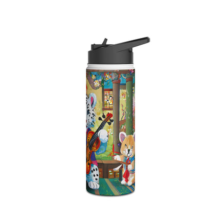 Melodies of the Snow Lion Cub Stainless Steel Water Bottle