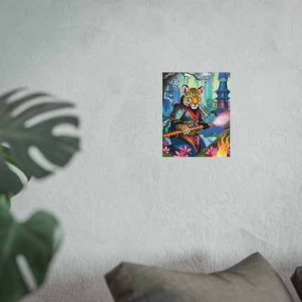 Cyberpunk Leopard Fine Art Posters