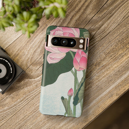 Blooming Lotus Flowers by Ohara Koson Phone Cases