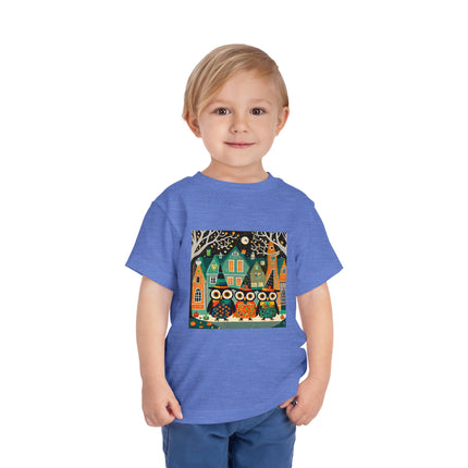 Night of the Trick-or-Treating Owlets Toddler Short Sleeve Tee