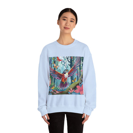 Colorful Raptor Unisex Heavy Blend™ Crewneck Sweatshirt