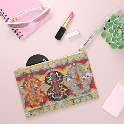 Reproduction of the Shield Frieze by Emile Gilliéron Clutch Bag