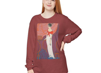 L’Entracte by Georges Lepape Garment-dyed Long Sleeve T-Shirt
