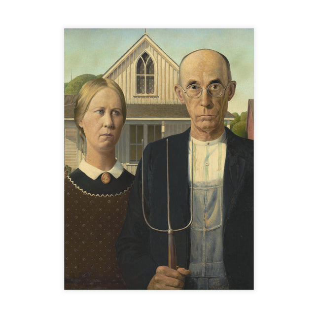 American Gothic by Grant Wood Postcards (envelopes included) - Bundles of 10, 30, 50 Pieces