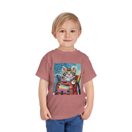 Whiskered Wanderings Toddler Short Sleeve Tee