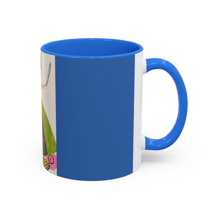 Lady with the Golden Fish Colorful Mugs – Whimsical Fashion & Playful Fantasy