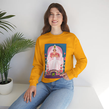August & Peridot (from the Gem Series) by Sofia Chiostri Unisex Heavy Blend™ Crewneck Sweatshirt