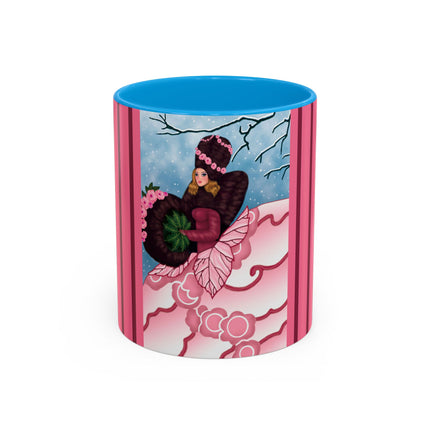 Winter Rose Empress Colorful Mugs (11oz, 15oz)