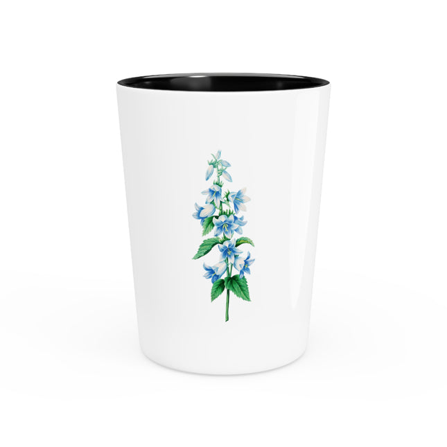 Bellflower botanical illustration by Pierre-Joseph Redouté Ceramic Shot Glass