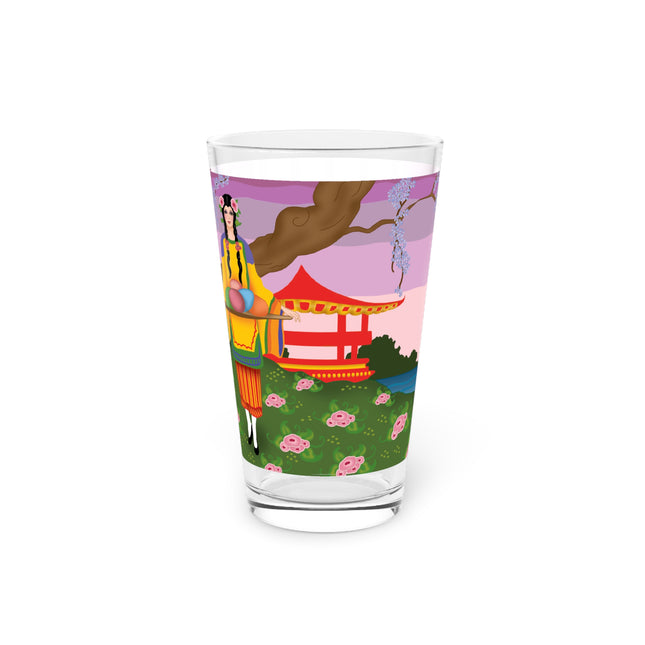 Elegance and Blooms Glass, 16oz