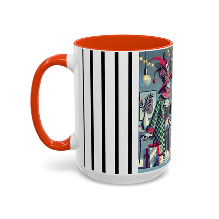 Whimsical Christmas Tea Party Colorful Mugs (11oz, 15oz)