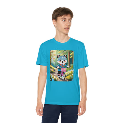 Furry Cyclist Youth Competitor Tee – Woodland Adventure & Playful Charm